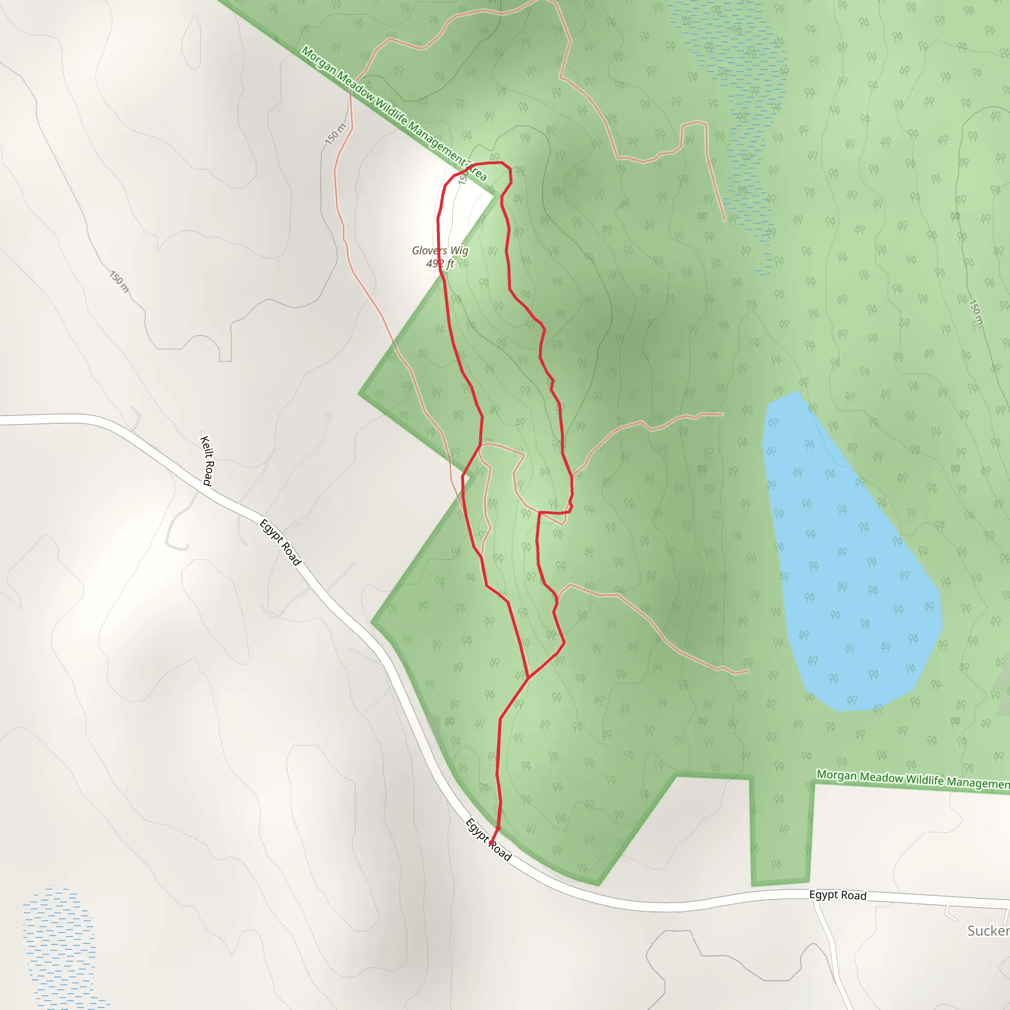 Glover's Wig Summit Loop mobile static map