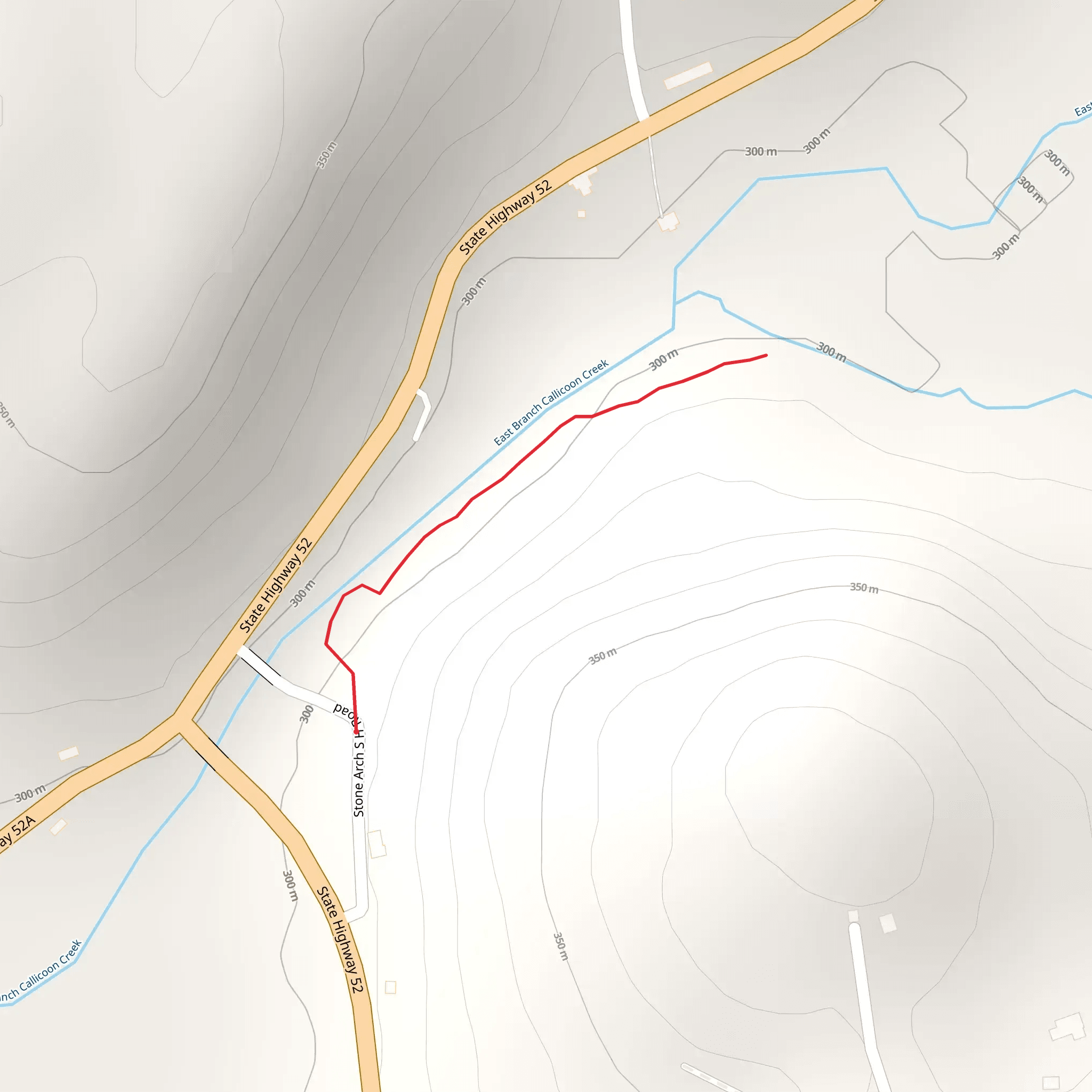 East Branch Callicoon Creek from Stone Arch SH Road mobile static map