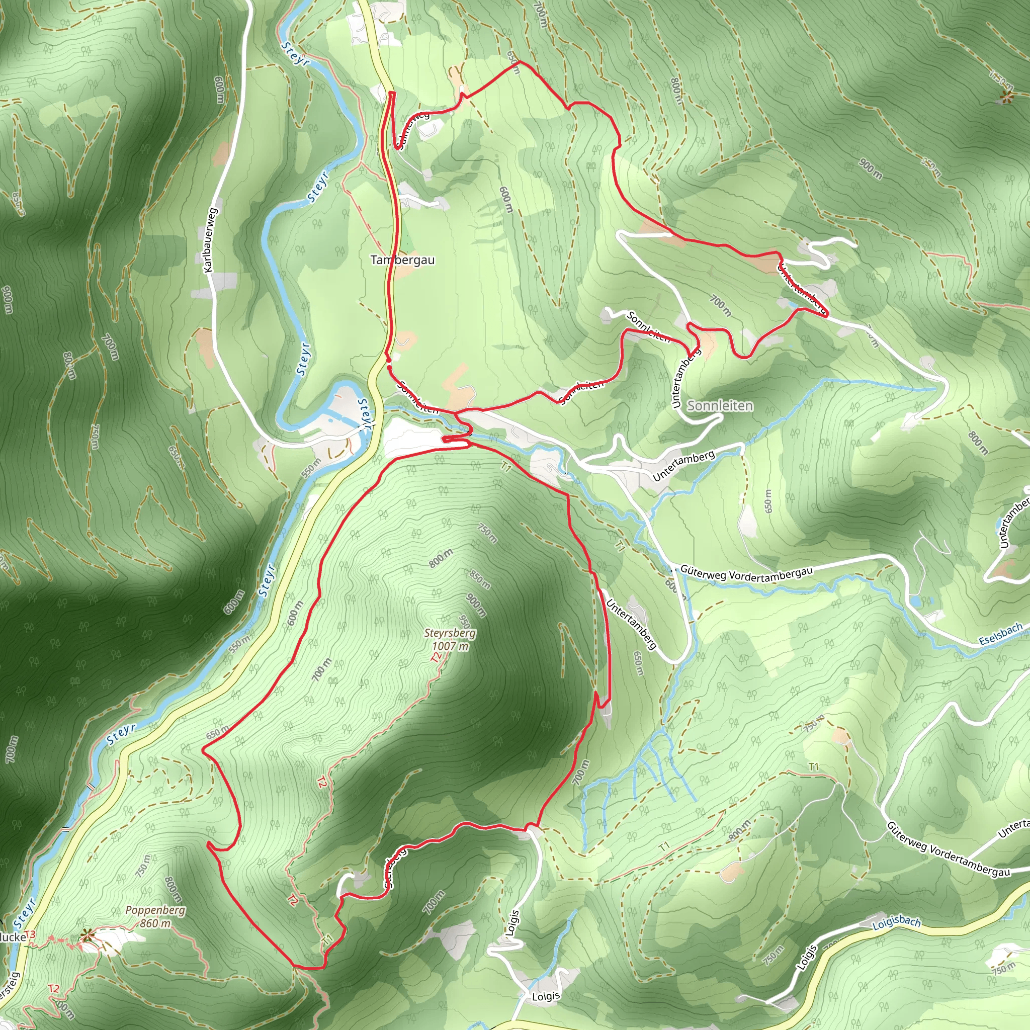 Cider Farmers Loop Trail mobile static map