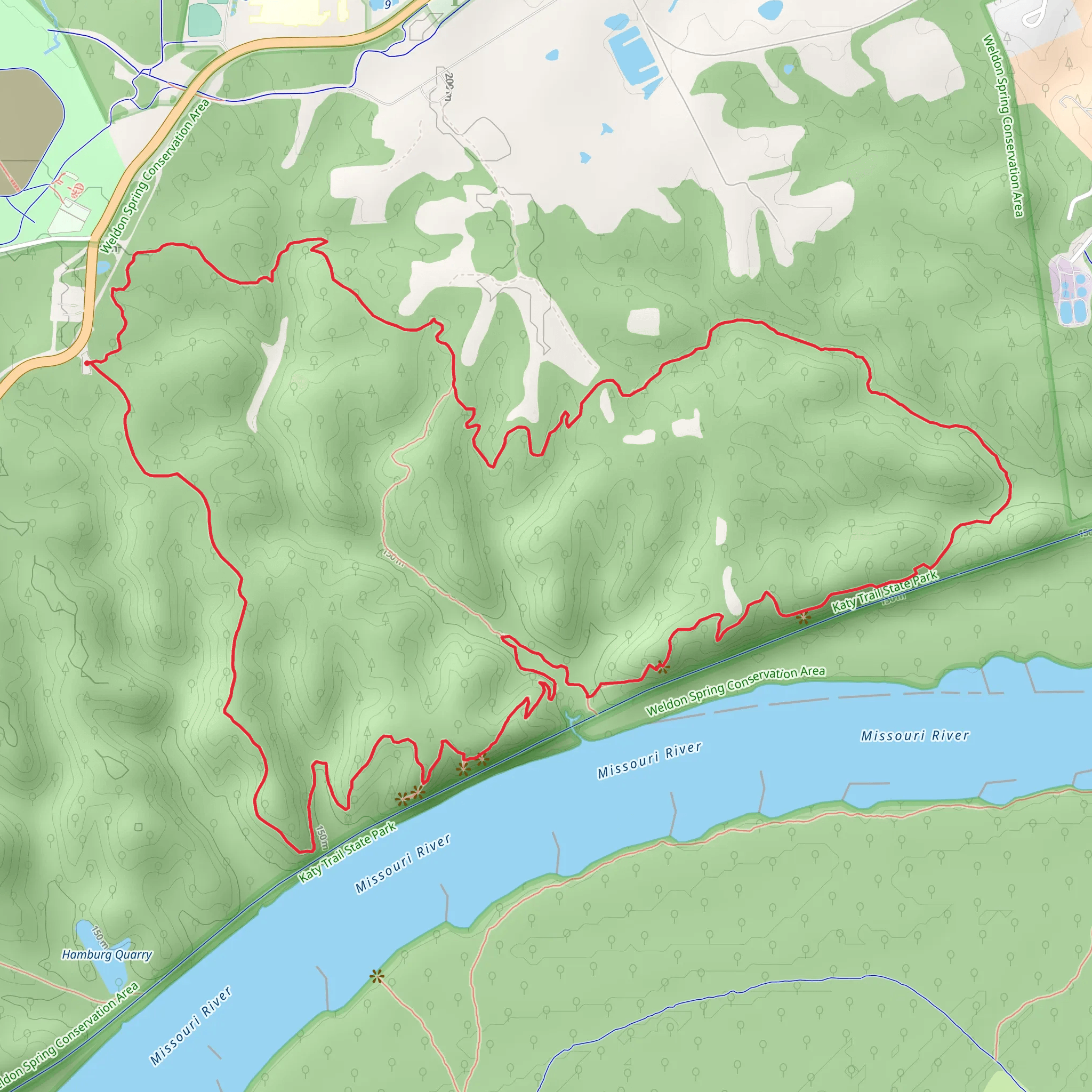 Lewis and Clark Trail Loop mobile static map