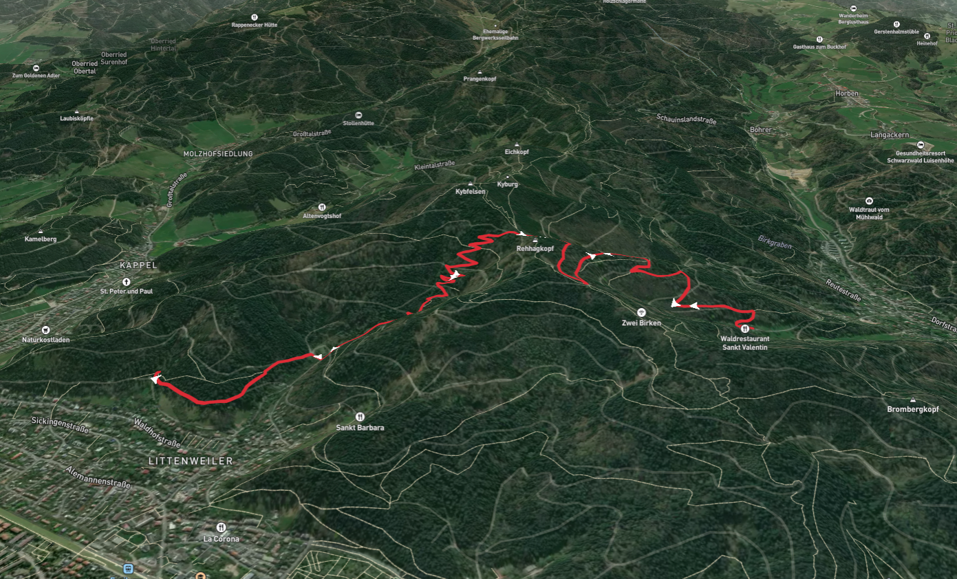 Mariengrotte Walk via Rehagsattel and Brombergweg