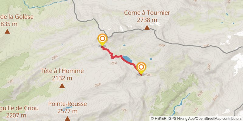 Tour des Dents Blanches alt 1 Map