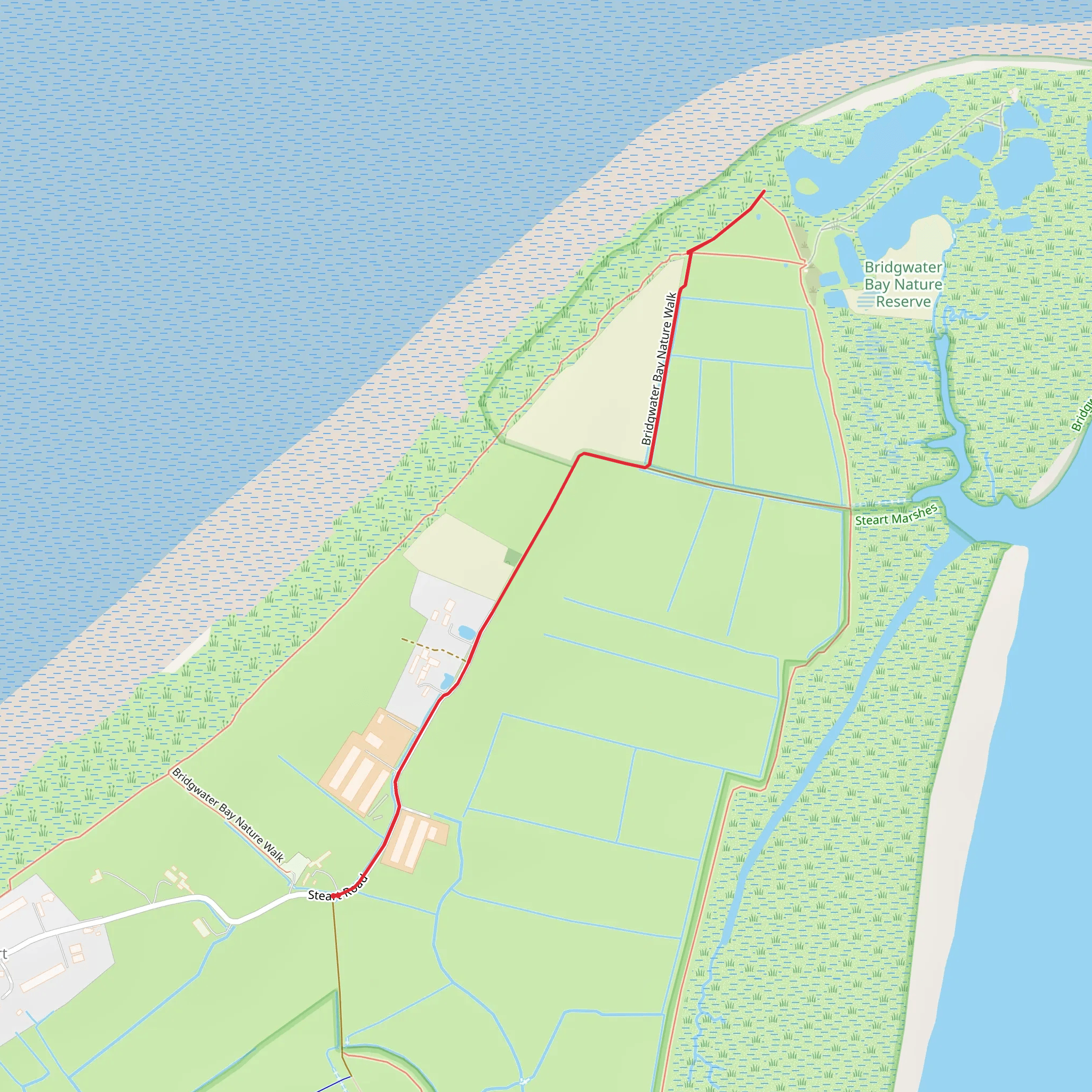 Bridgwater Bay National Nature Reserve mobile static map