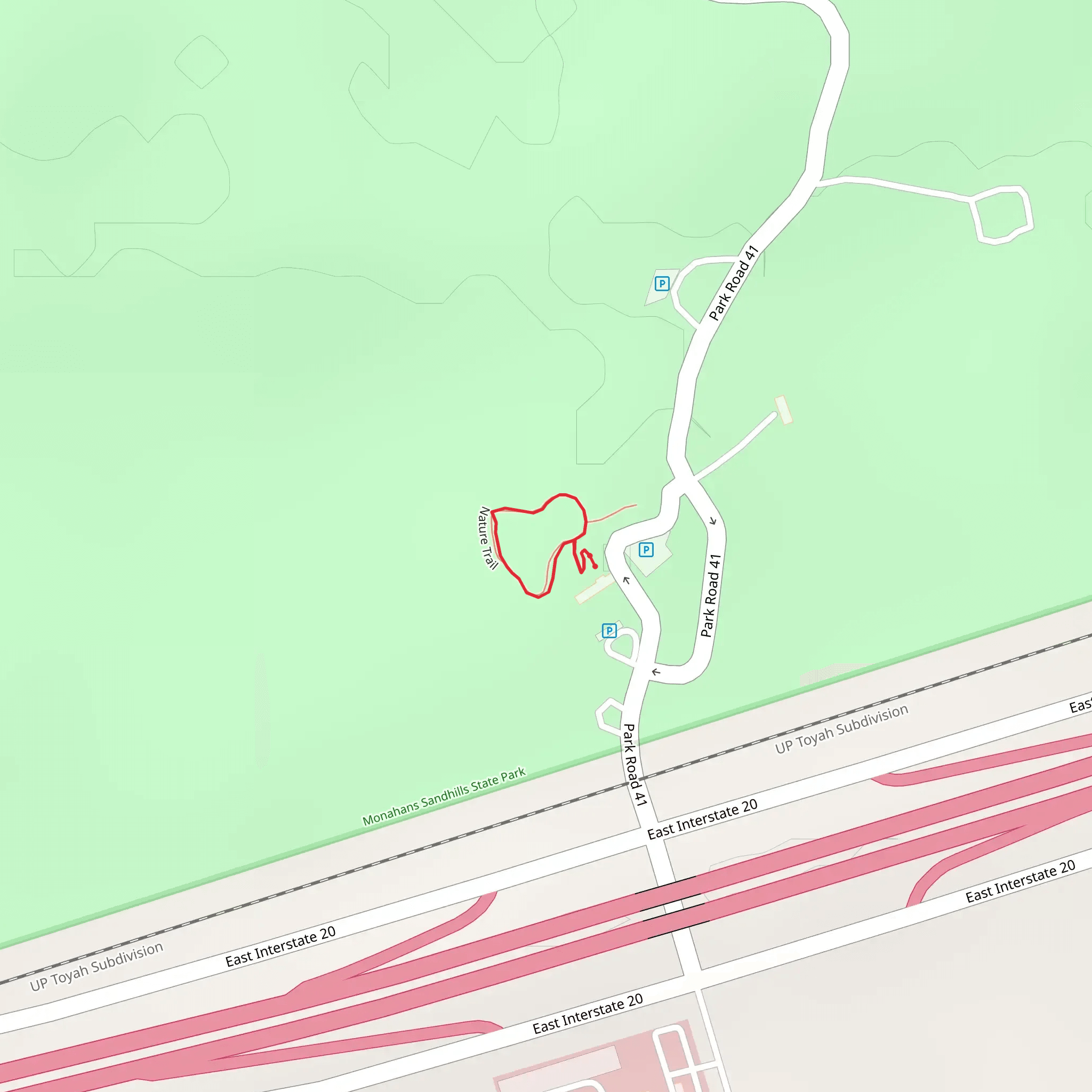Nature Loop Trail mobile static map