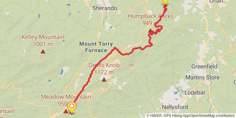 Appalachian Trail stage 88 Map