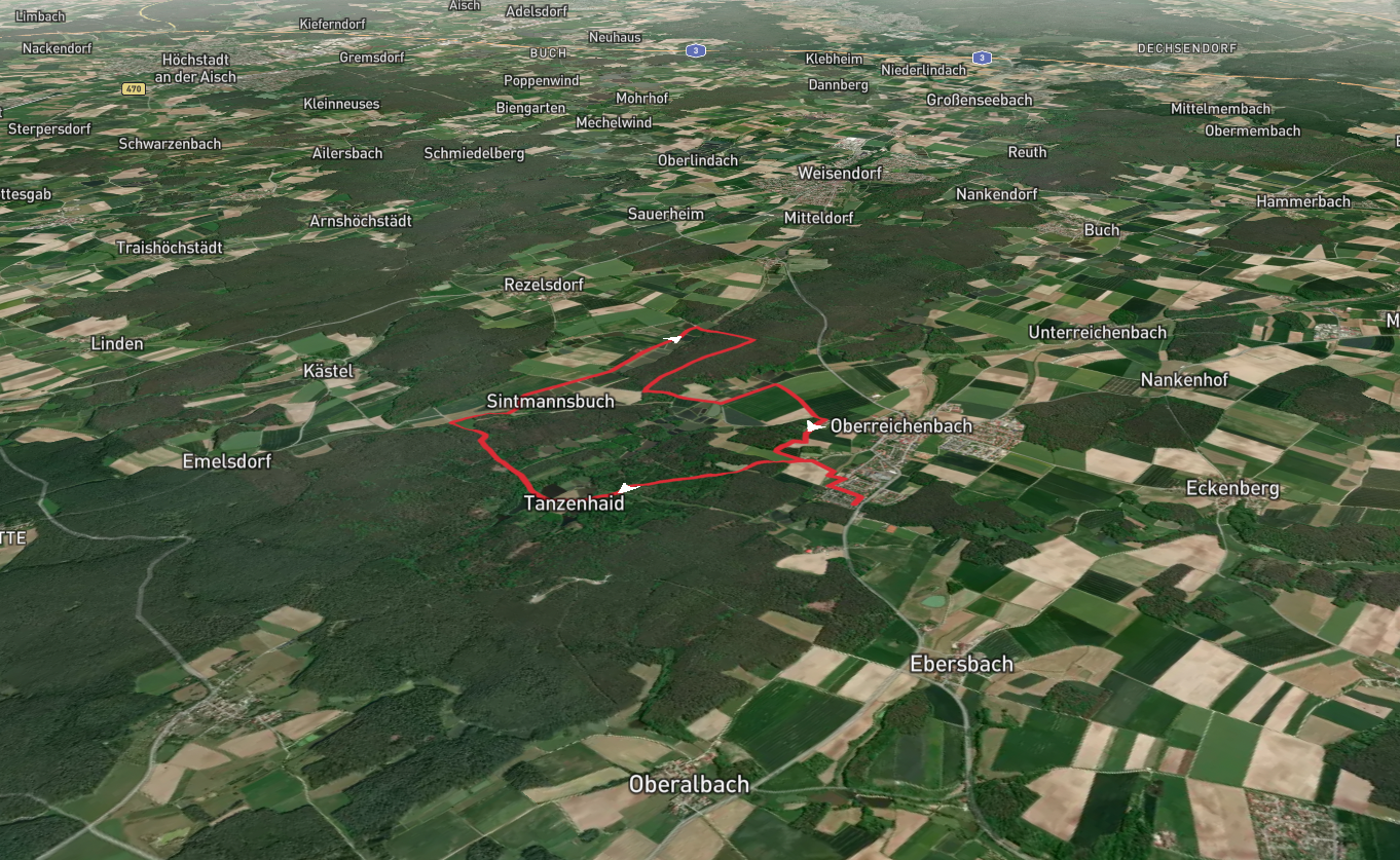 Tanzenhaidteiche, Sintmannsbuch and Erlesbachteiche Loop via Bettelhutlein Runde