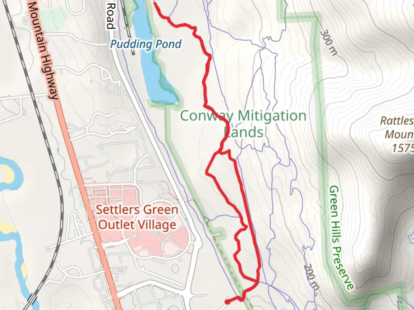 An image depicting the trail Pillar to Pond Trail and its surrounding area.