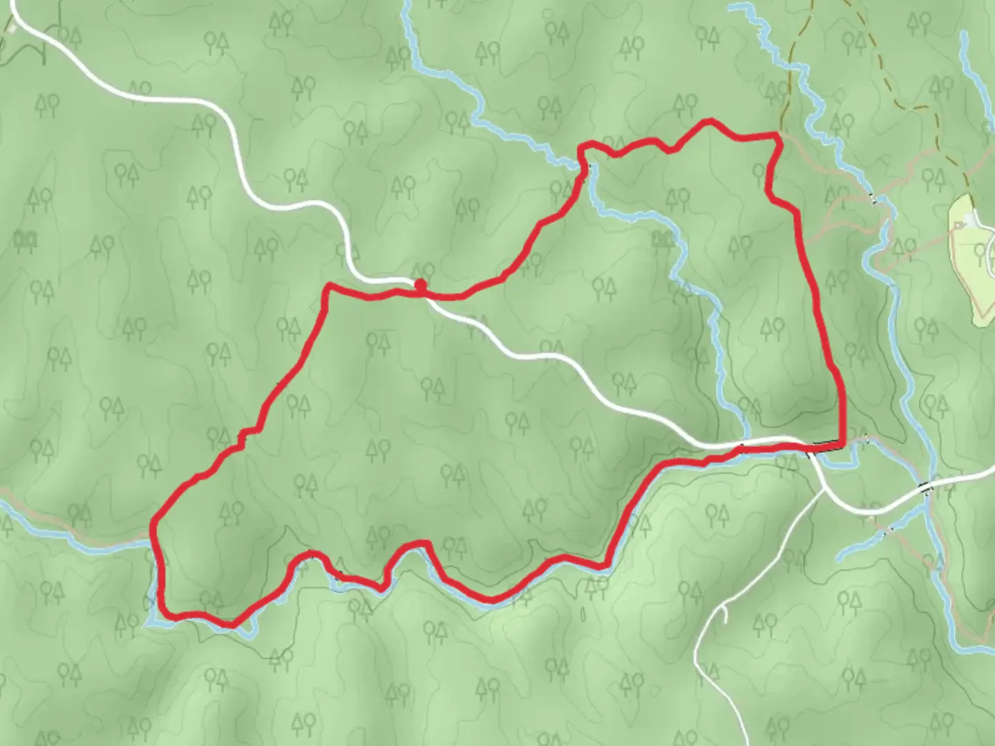 An image depicting the trail High Meadows and South Valley Loop Trail and its surrounding area.