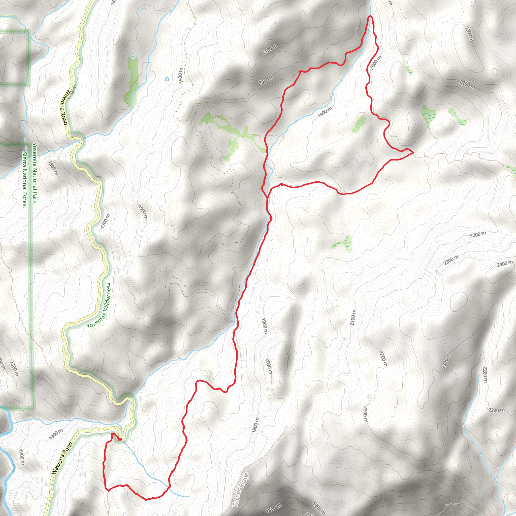 Deer Camp Loop via Alder Creek Trail mobile static map