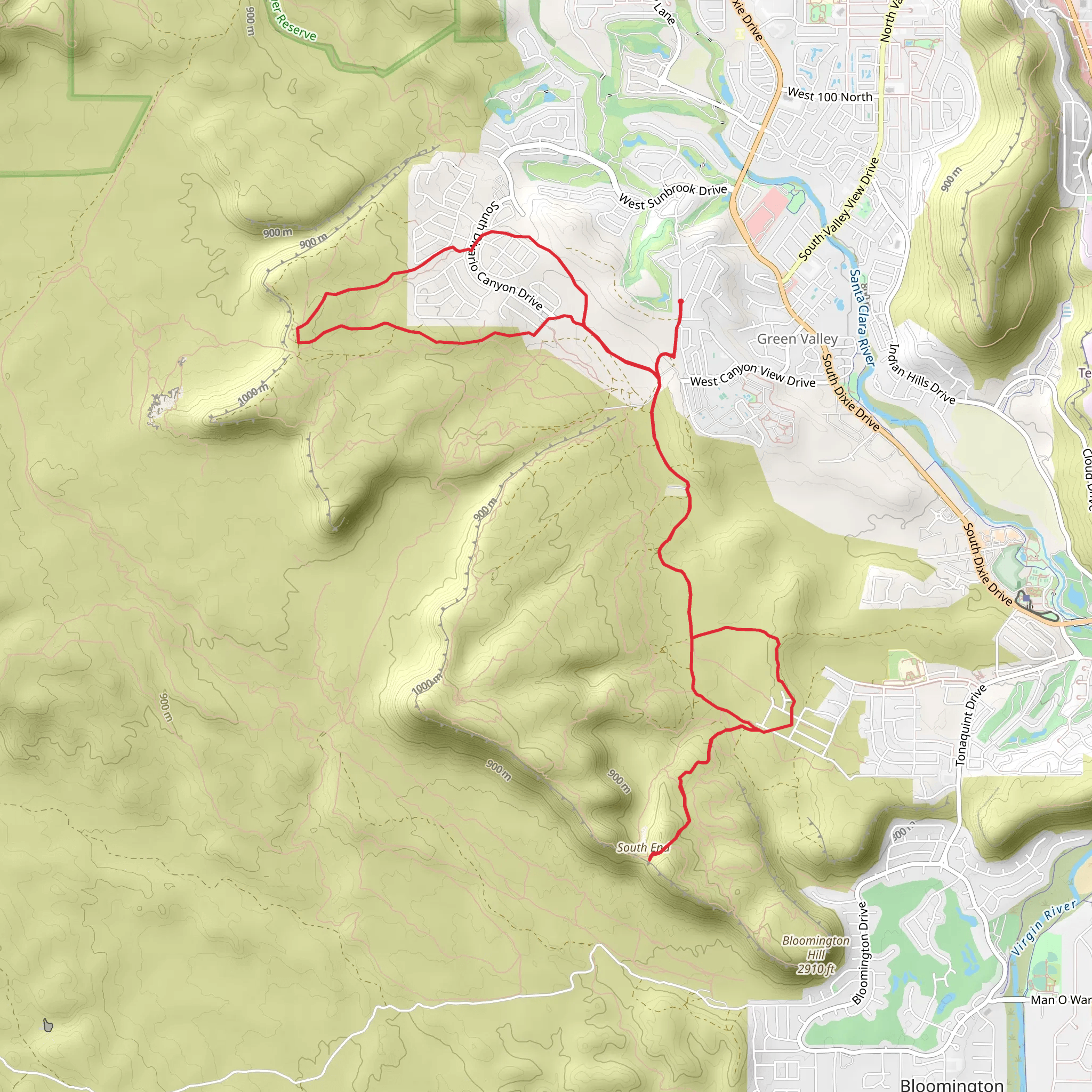 Moe's Valley Area Walk mobile static map