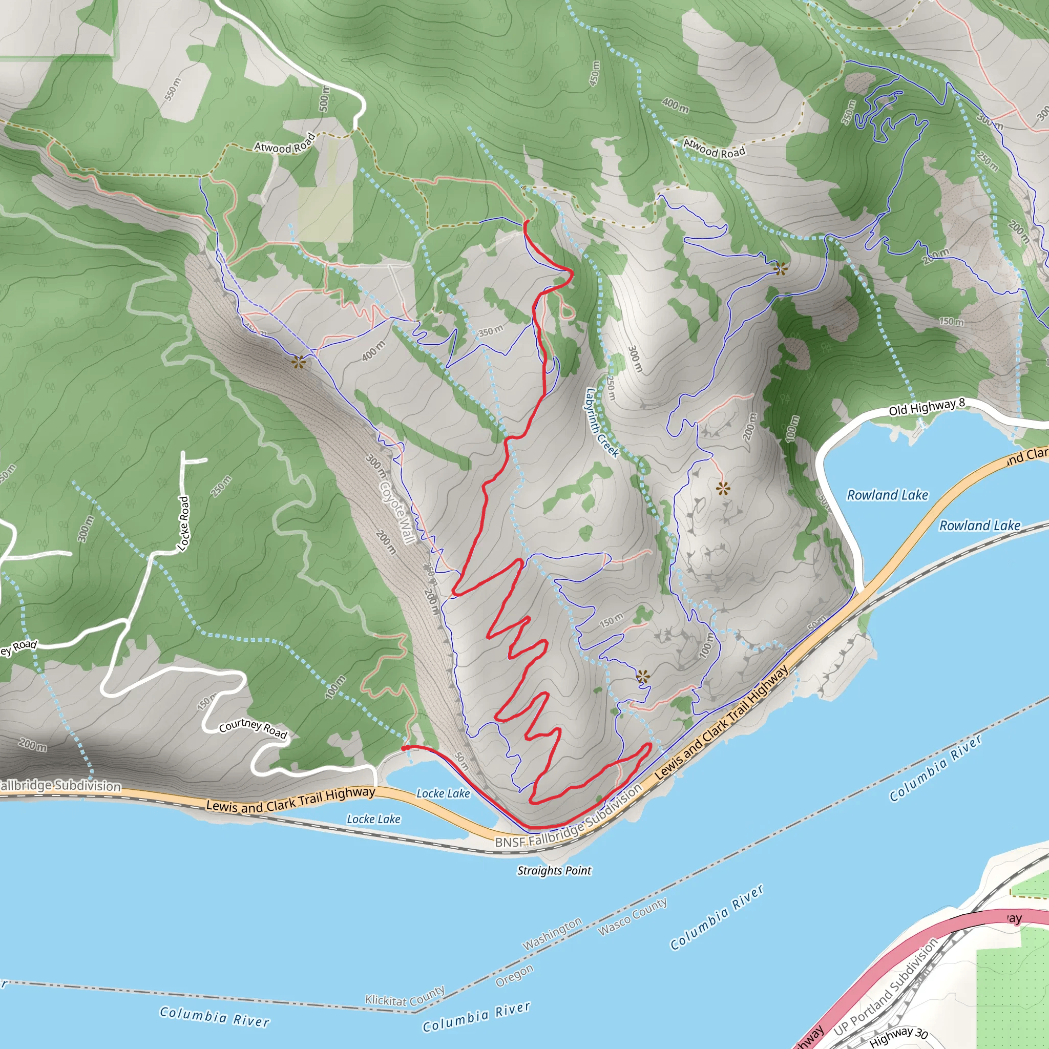 Old Ranch Road Trail mobile static map