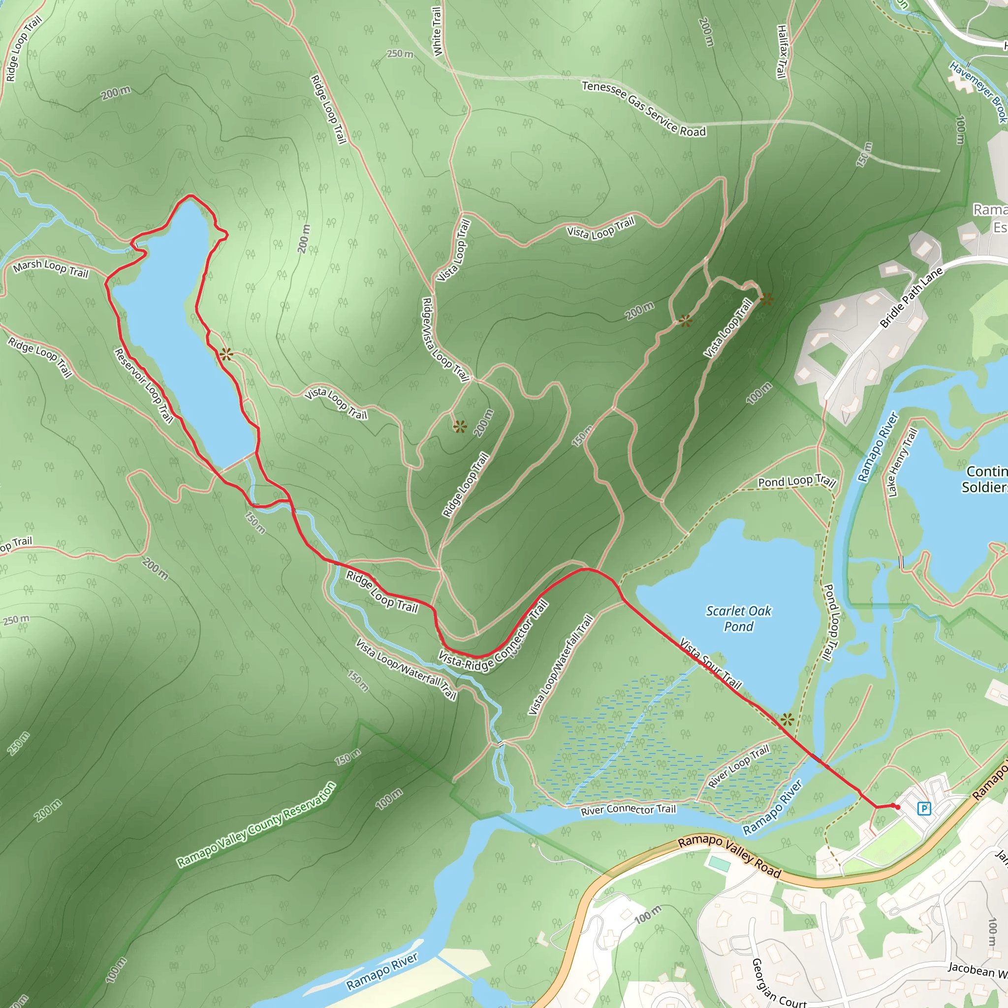 MacMillan Reservoir Loop mobile static map