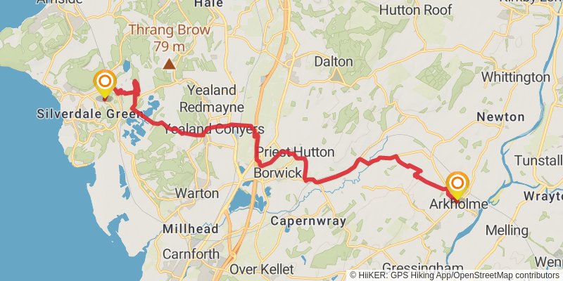 Lancaster Loop stage 8 Map