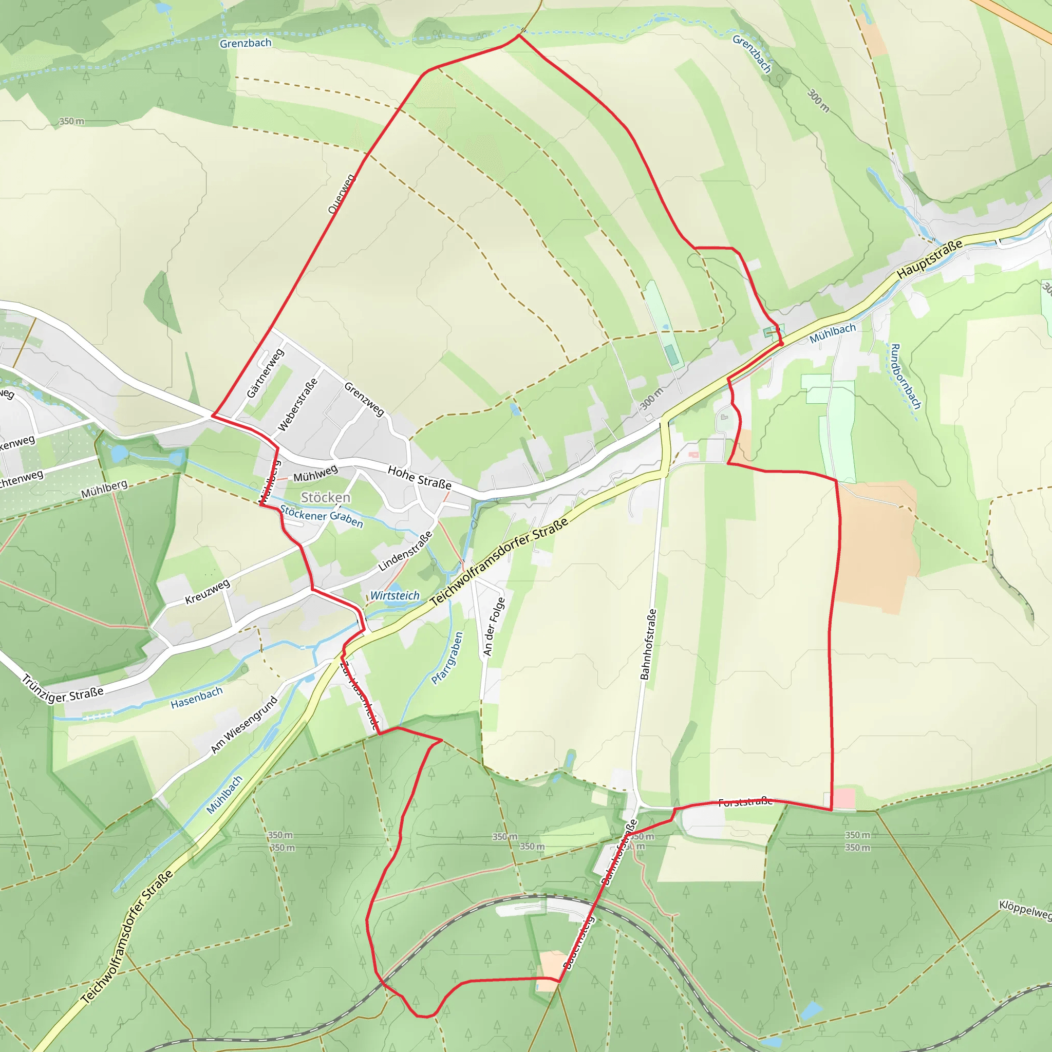 Stöcken Loop mobile static map