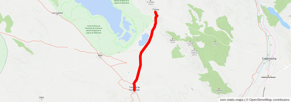 Las Cuerlas - Torralba de los Sisones PR Z 18 stage 2 Map
