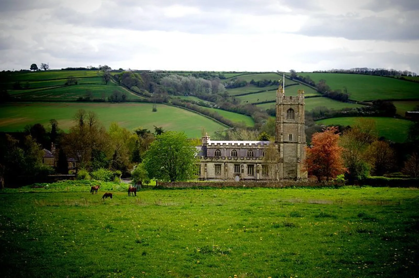 An image depicting the trail Wellow Loop via Cleaves Wood and its surrounding area.
