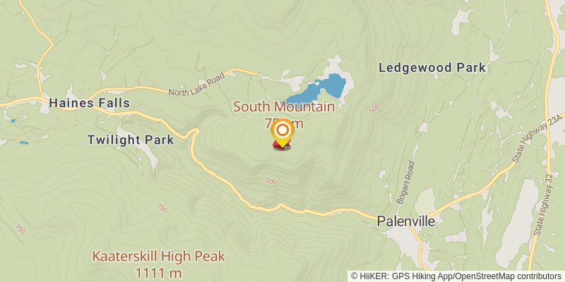 Escarpment Loop Trail spur 2 Map