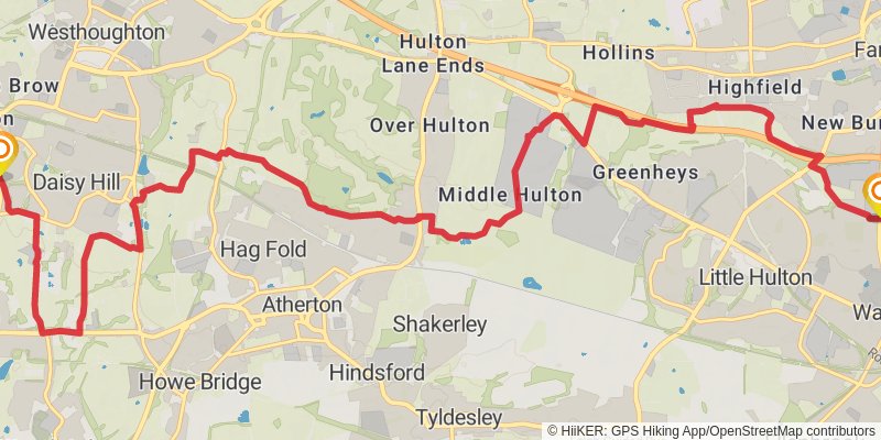 Rotary Way - Bolton stage 2 Map