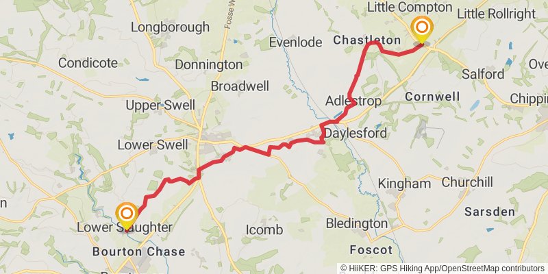 Boston to Abbotsbury via Macmillan Way stage 12 Map