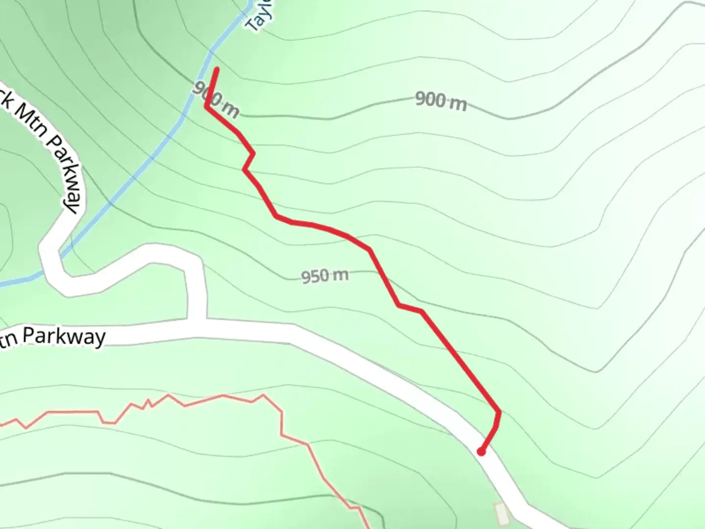 An image depicting the trail Taylor Creek from Trading Post Road and its surrounding area.