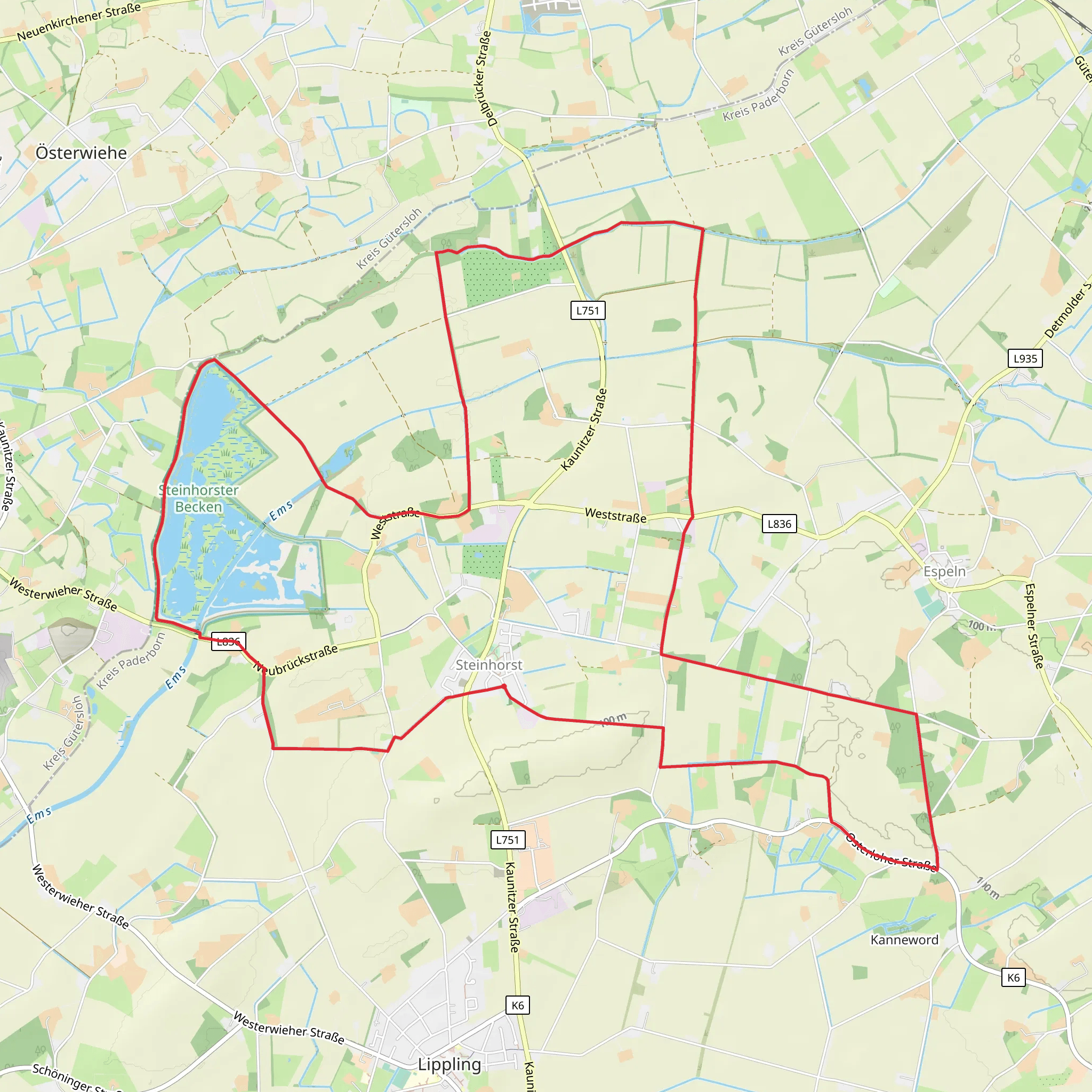 Steinhorst Loop mobile static map