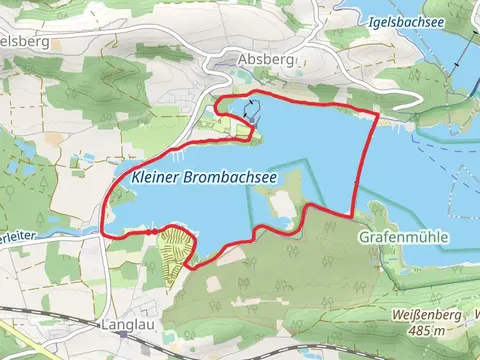 Kleiner Brombachsee via Fraenkisches Seenland