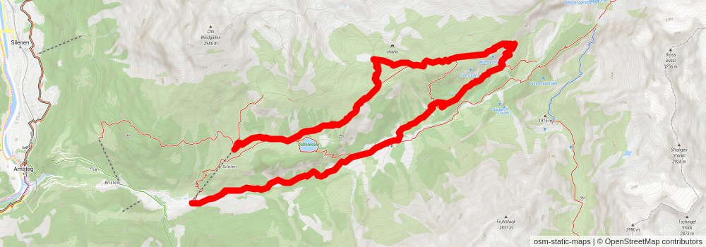 Höhenweg Maderanertal stage 3 Map
