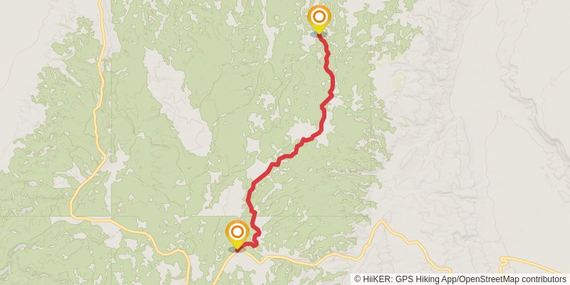 Hayduke Trail stage 47 Map