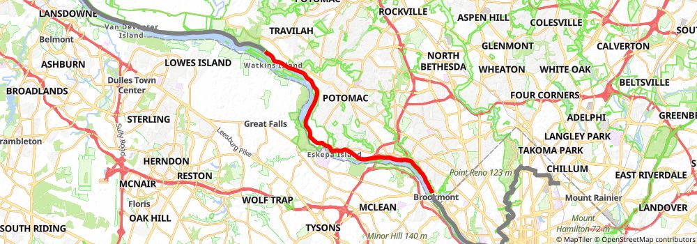 American Discovery Trail South Route stage 13 Map