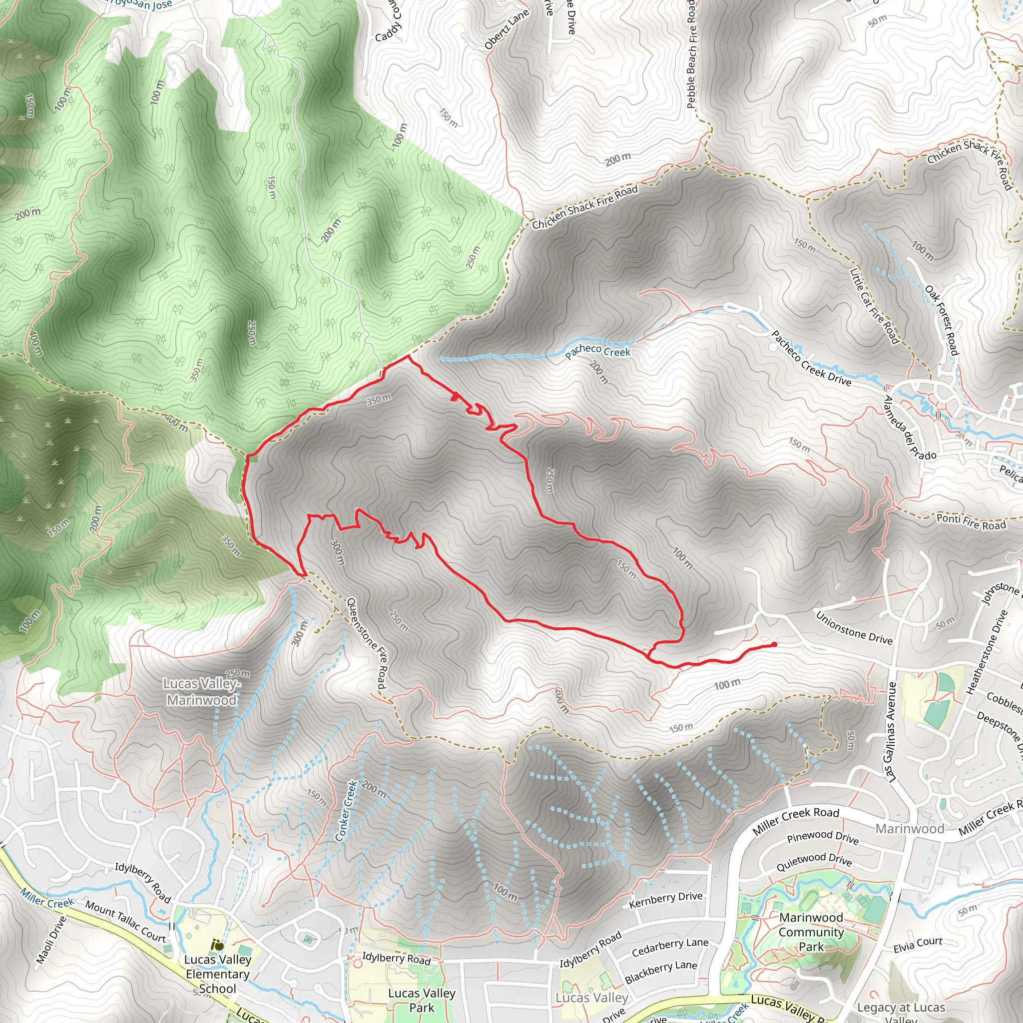 Horne Trail and Big Rock Ridge Road Loop mobile static map