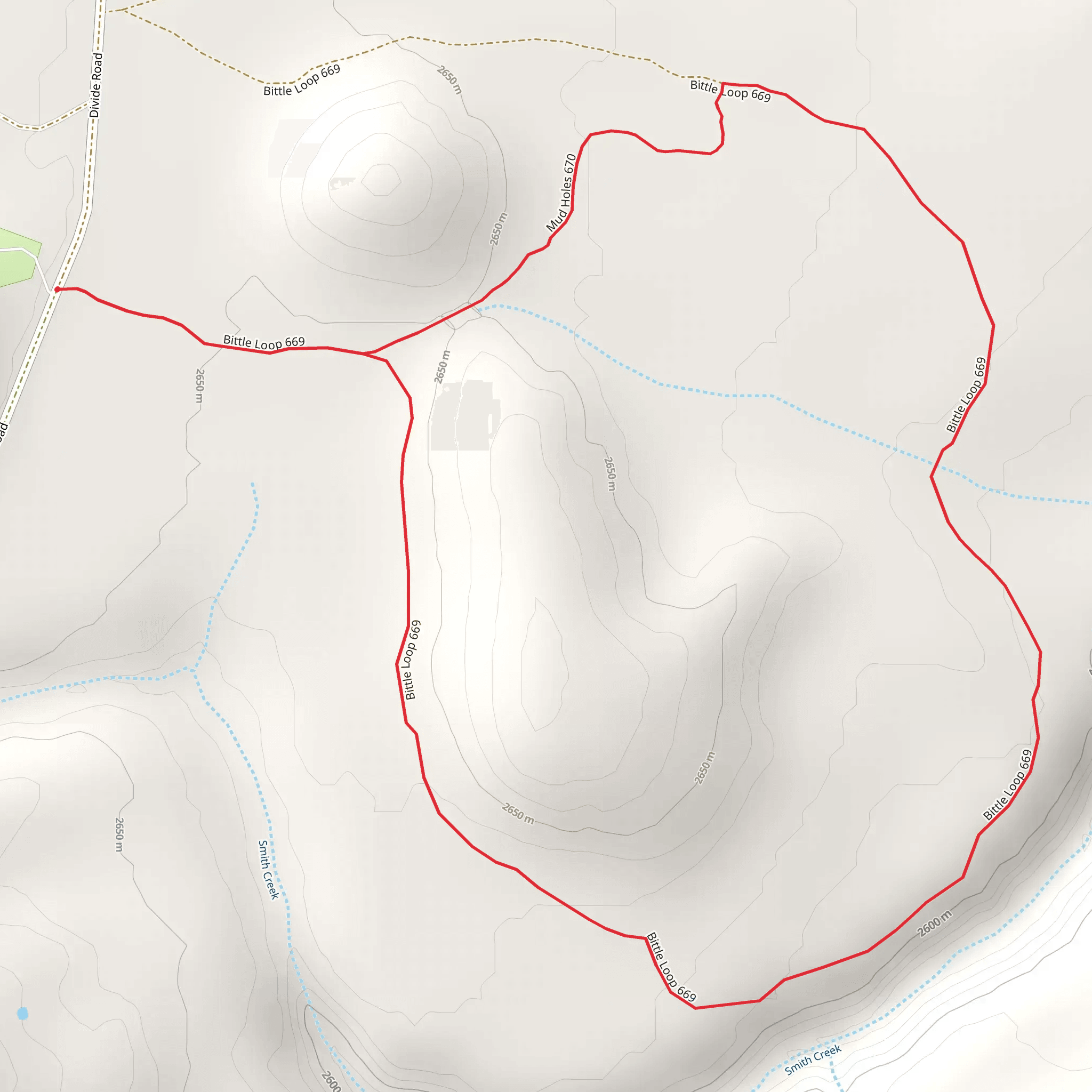 Bittle Loop 669 mobile static map