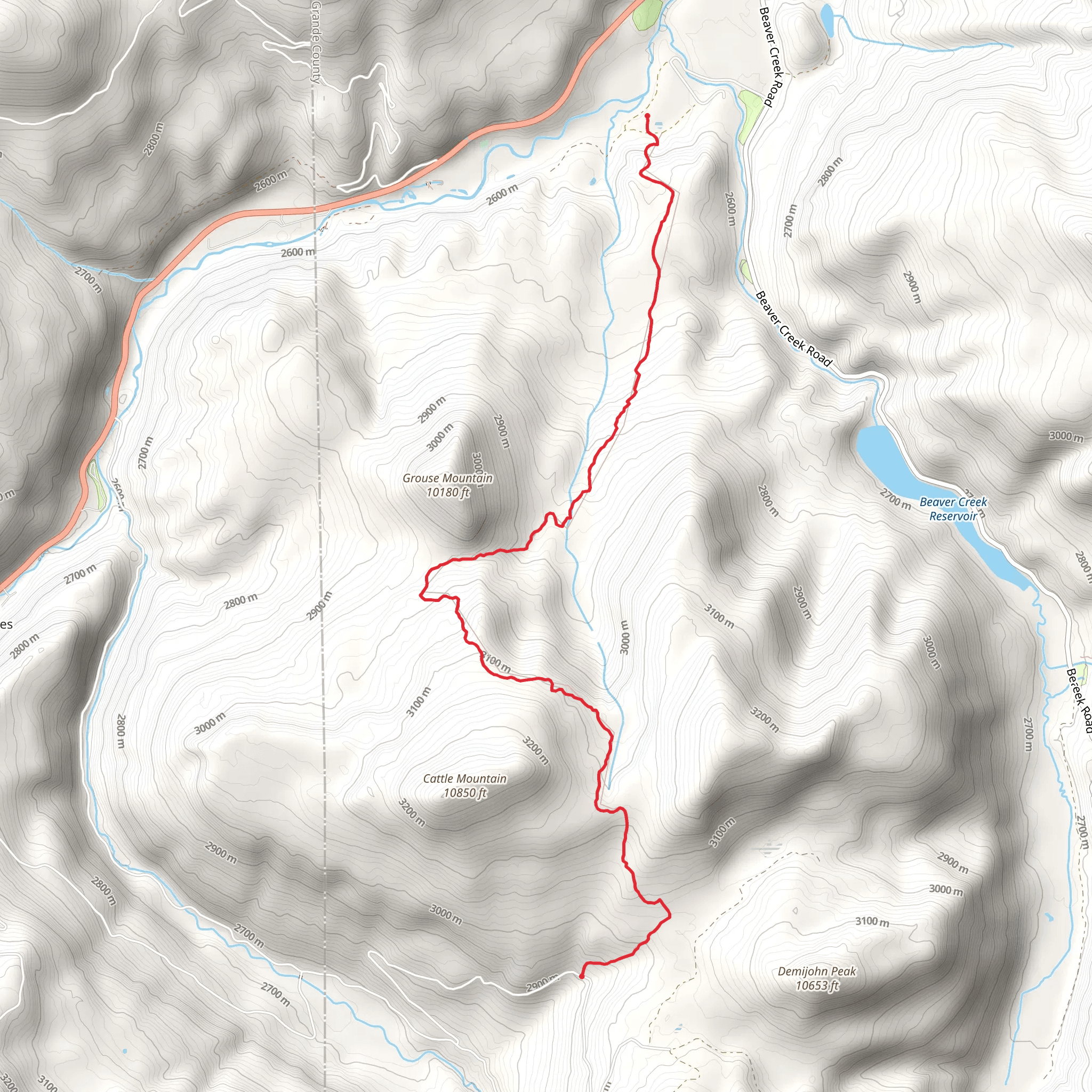 Tewskberry Trail mobile static map