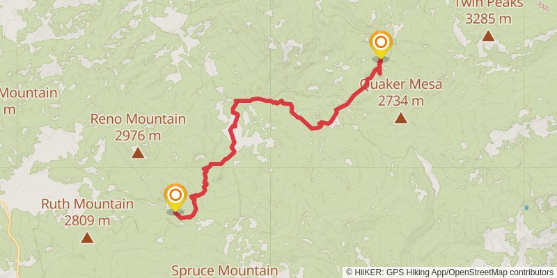 American Discovery Trail North Route stage 252 Map