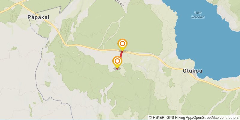 Tongariro Alpine Crossing with Mount Tongariro and Mount Ngauruhoe stage 3 Map