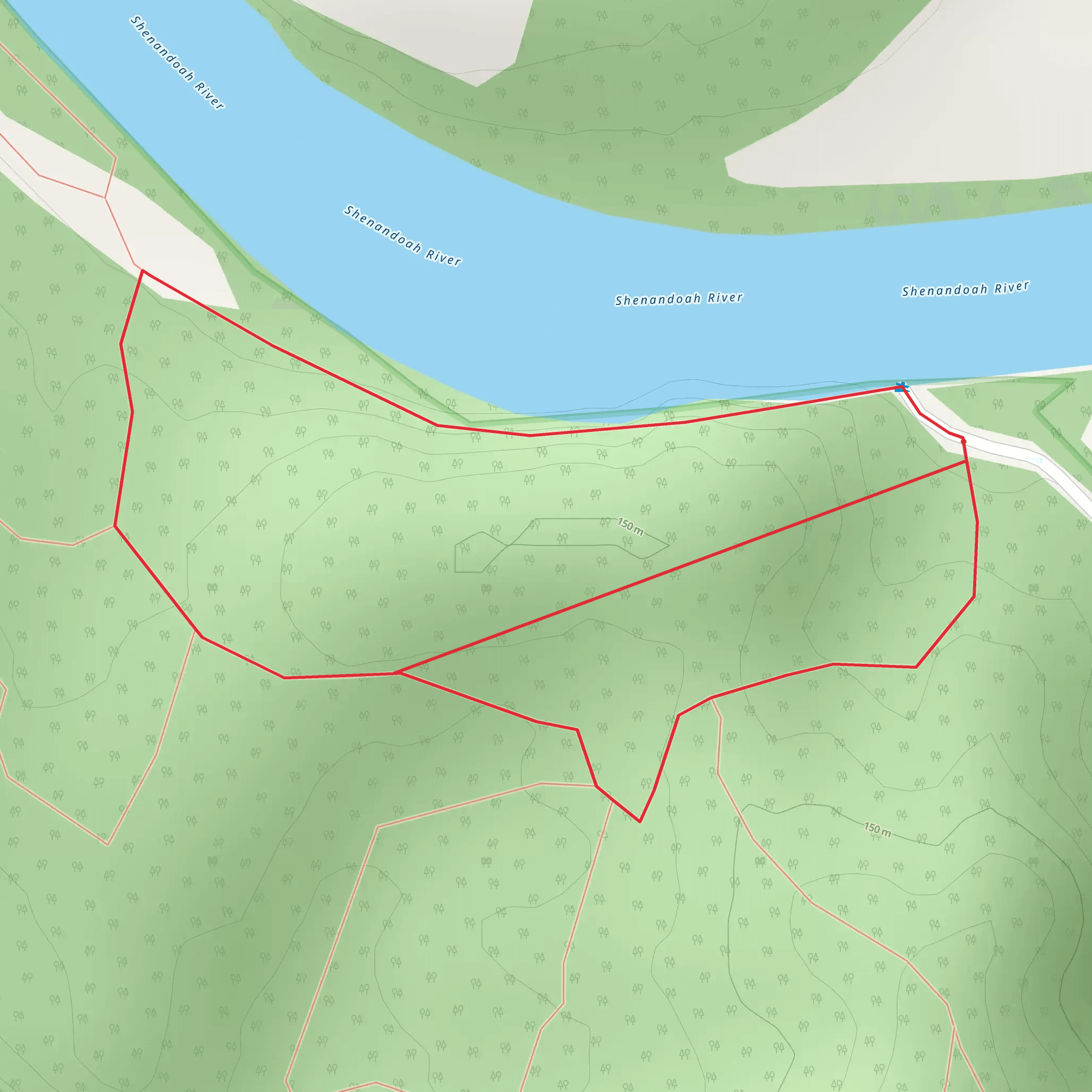 Shannondale Springs Road Loop mobile static map
