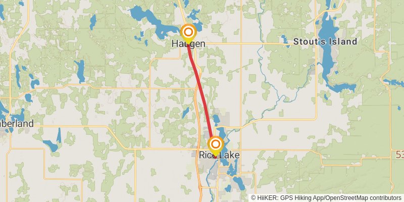 Wild River Trail stage 6 Map