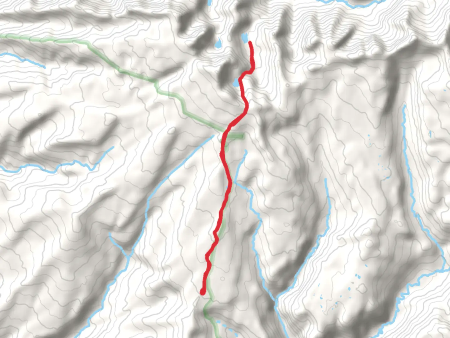An image depicting the trail Emerald Lake and Ruby Lake via Lime Mesa Trail and its surrounding area.