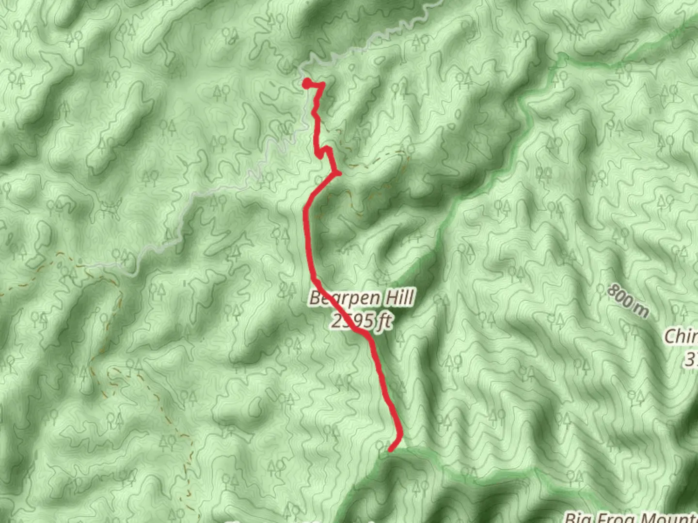 An image depicting the trail Wolf Ridge Trail and its surrounding area.