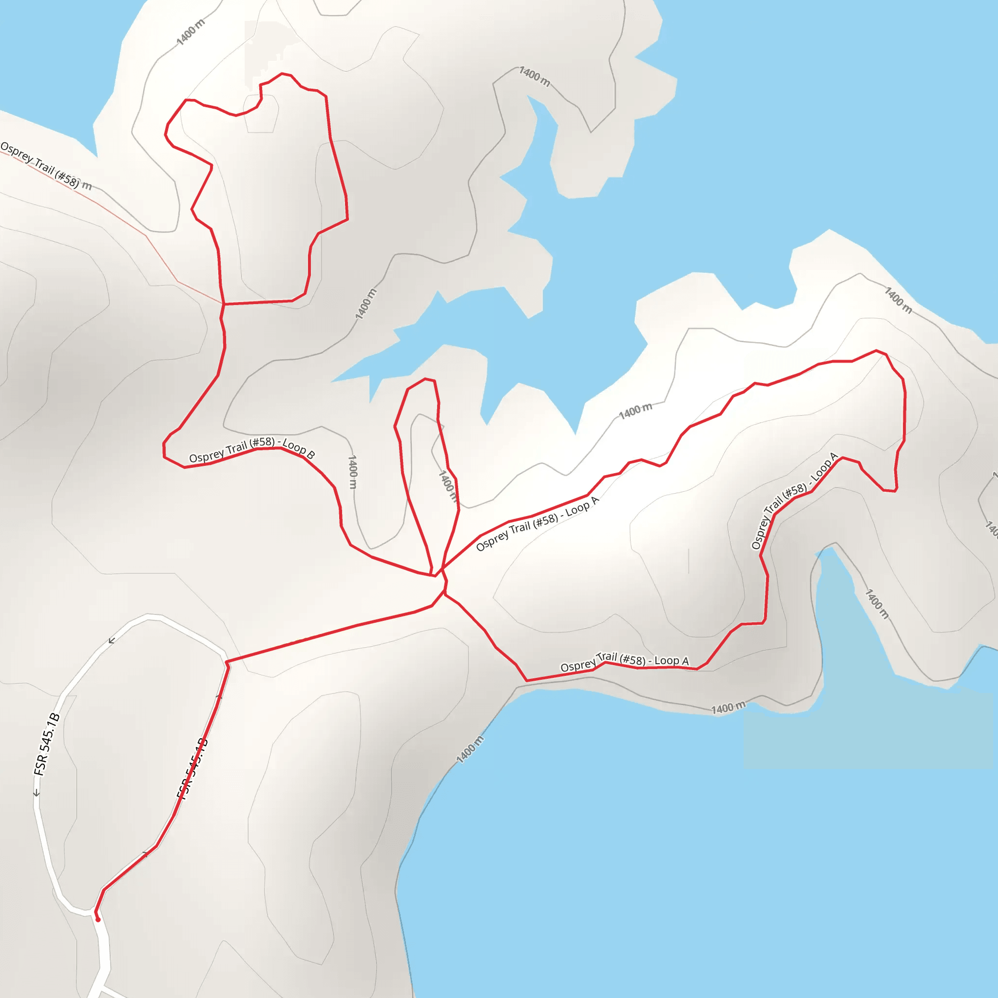 Osprey Loop Trail mobile static map