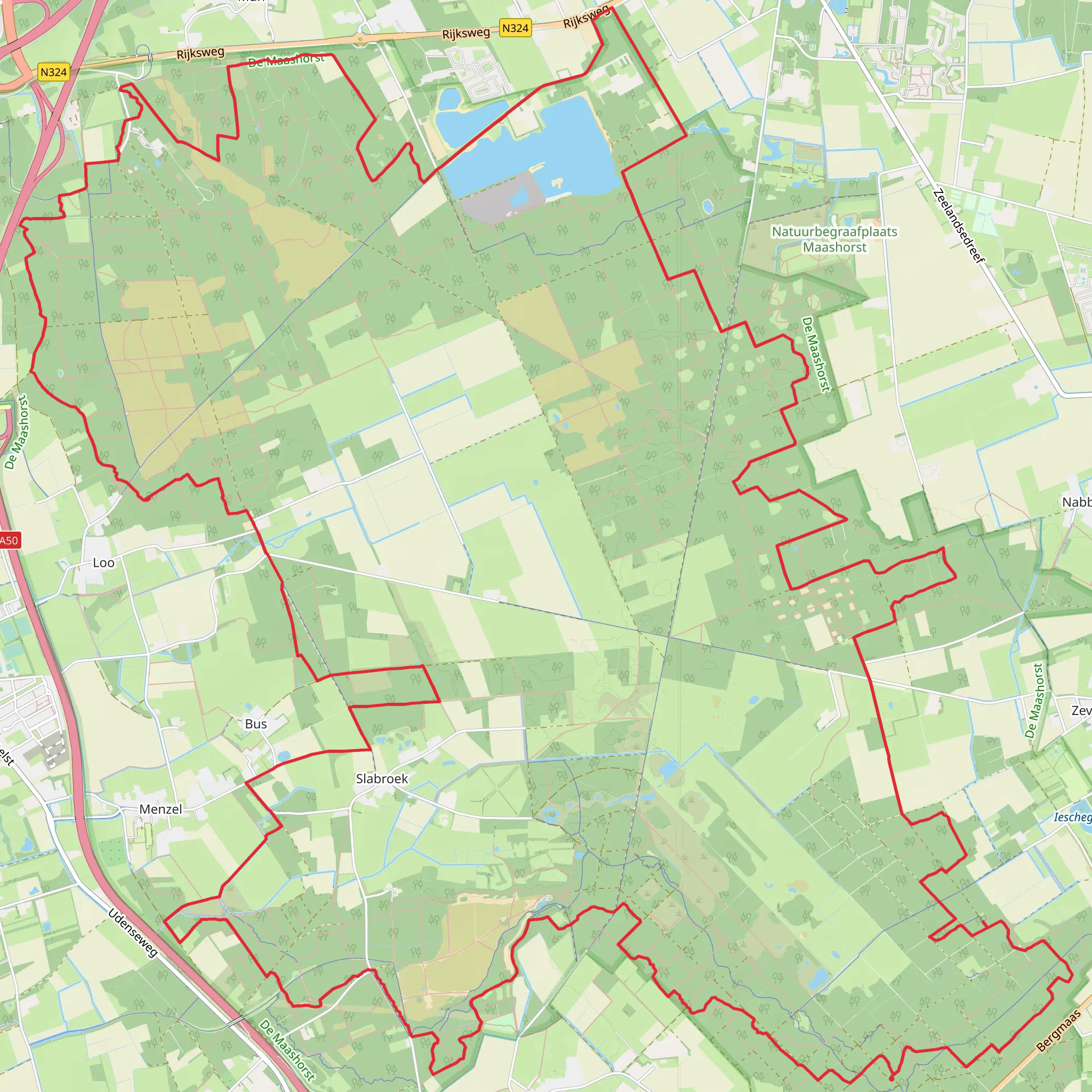 Schaijsche, Steenbergen and Slabroeksche Loop mobile static map