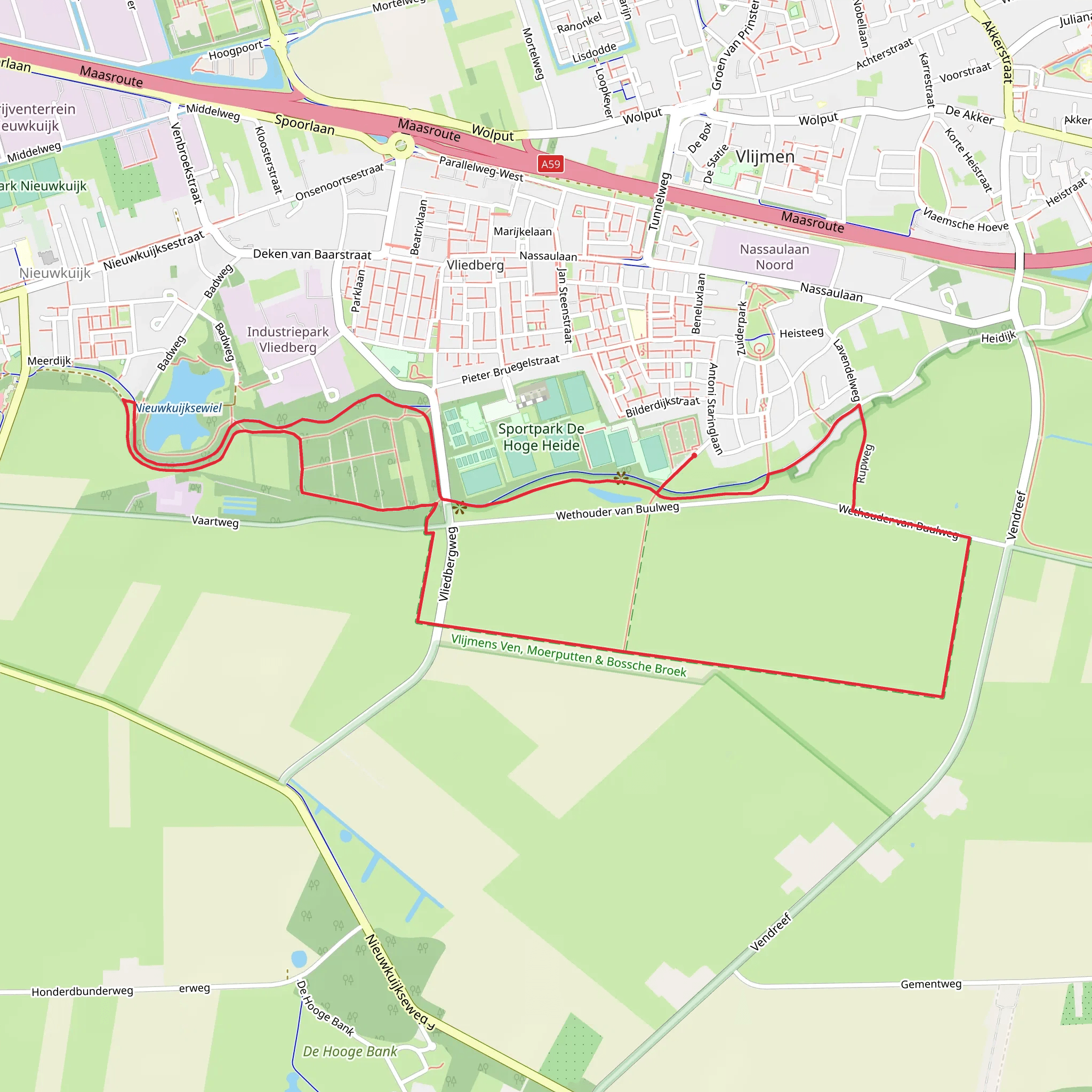 Vlijmens Ven Loop mobile static map