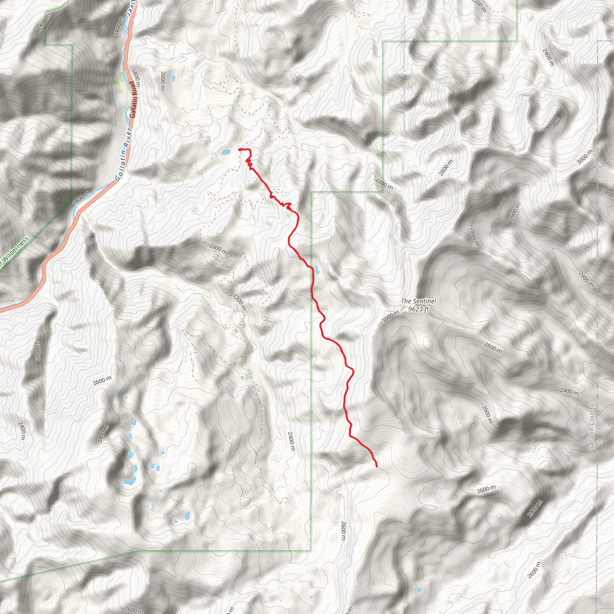 Moose Creek Trail mobile static map
