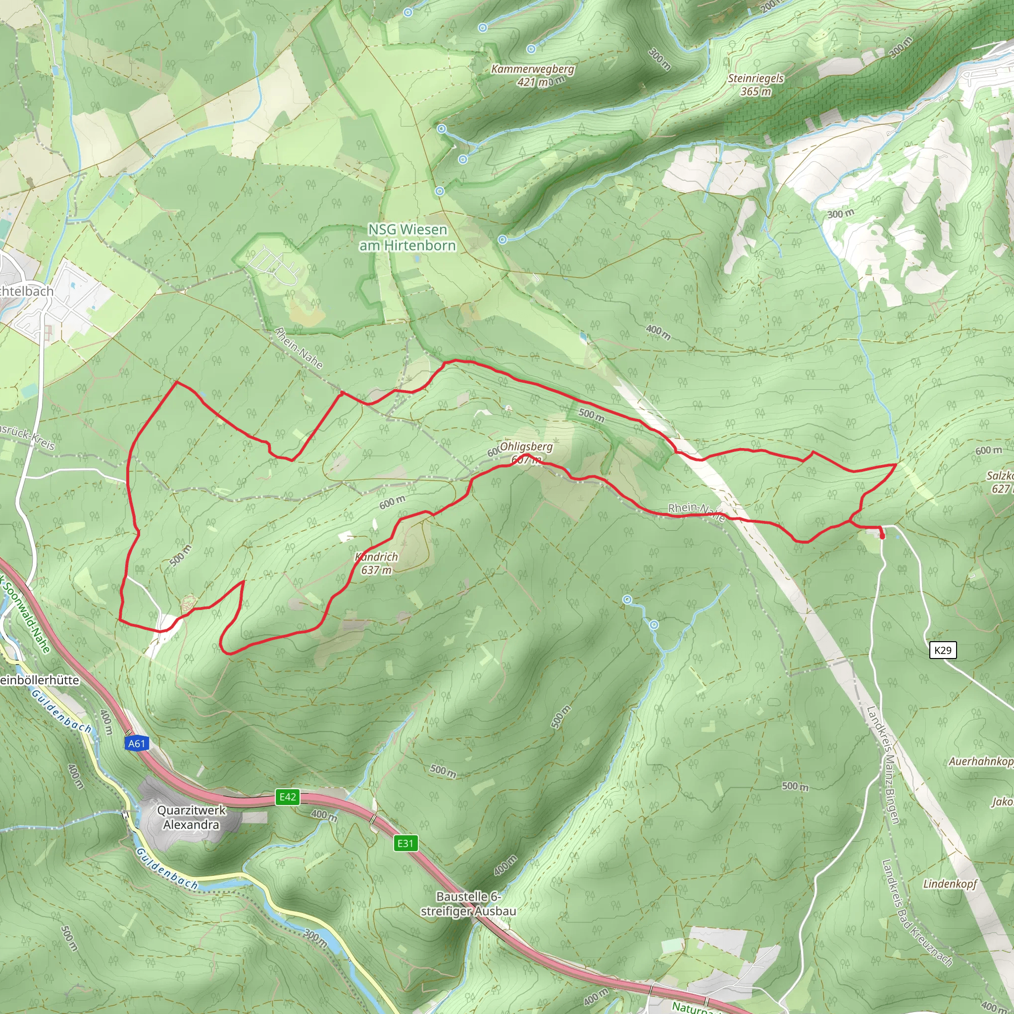 Ohligsberg via Soonwaldsteig mobile static map