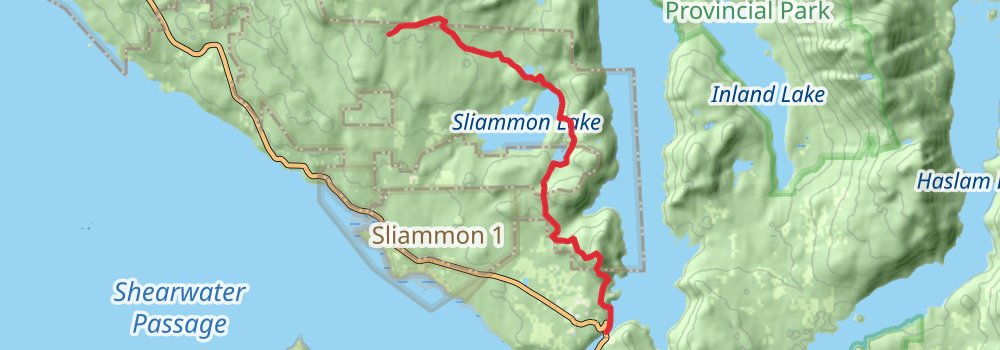 Sunshine Coast Trail stage 3 Map