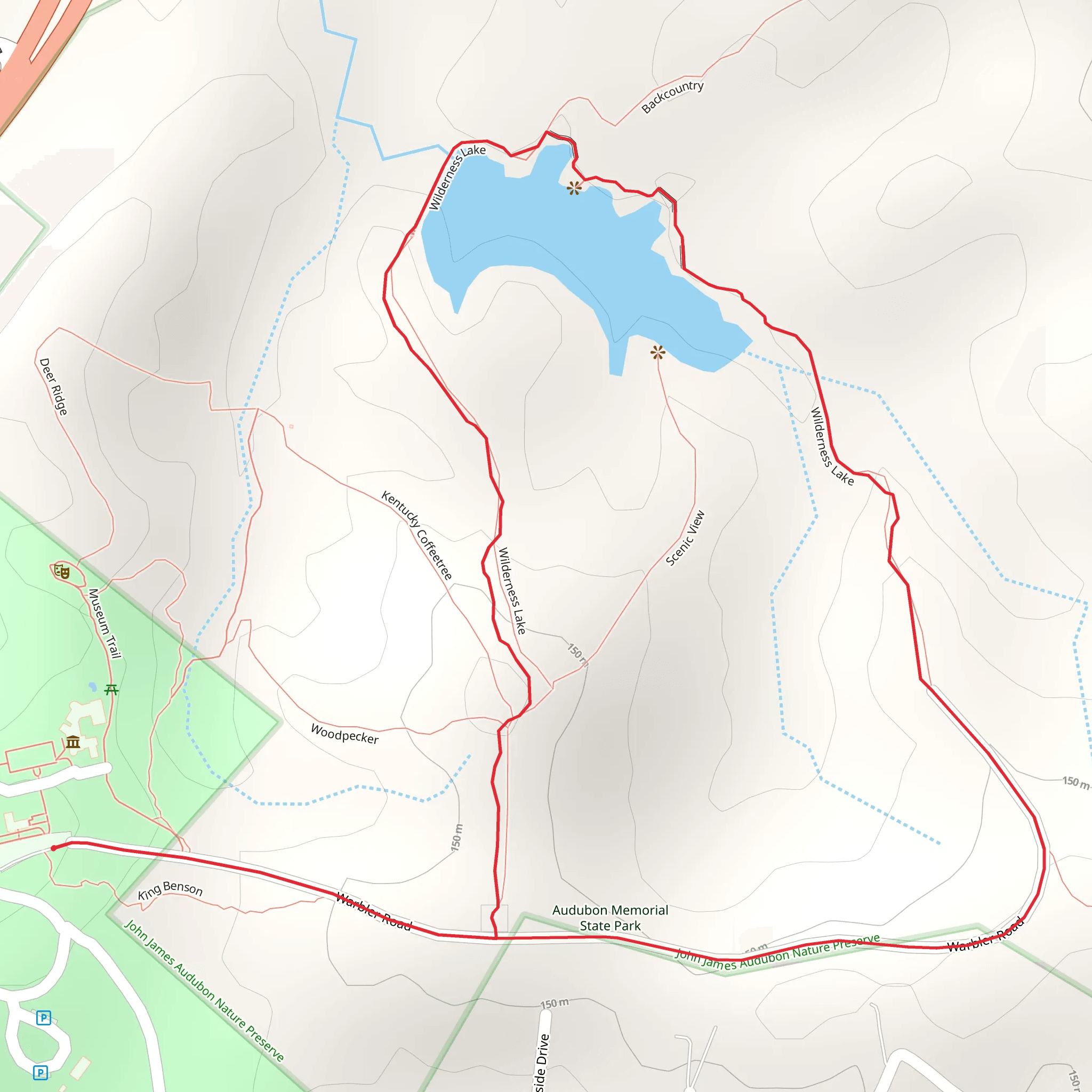 Wilderness Lake Loop mobile static map