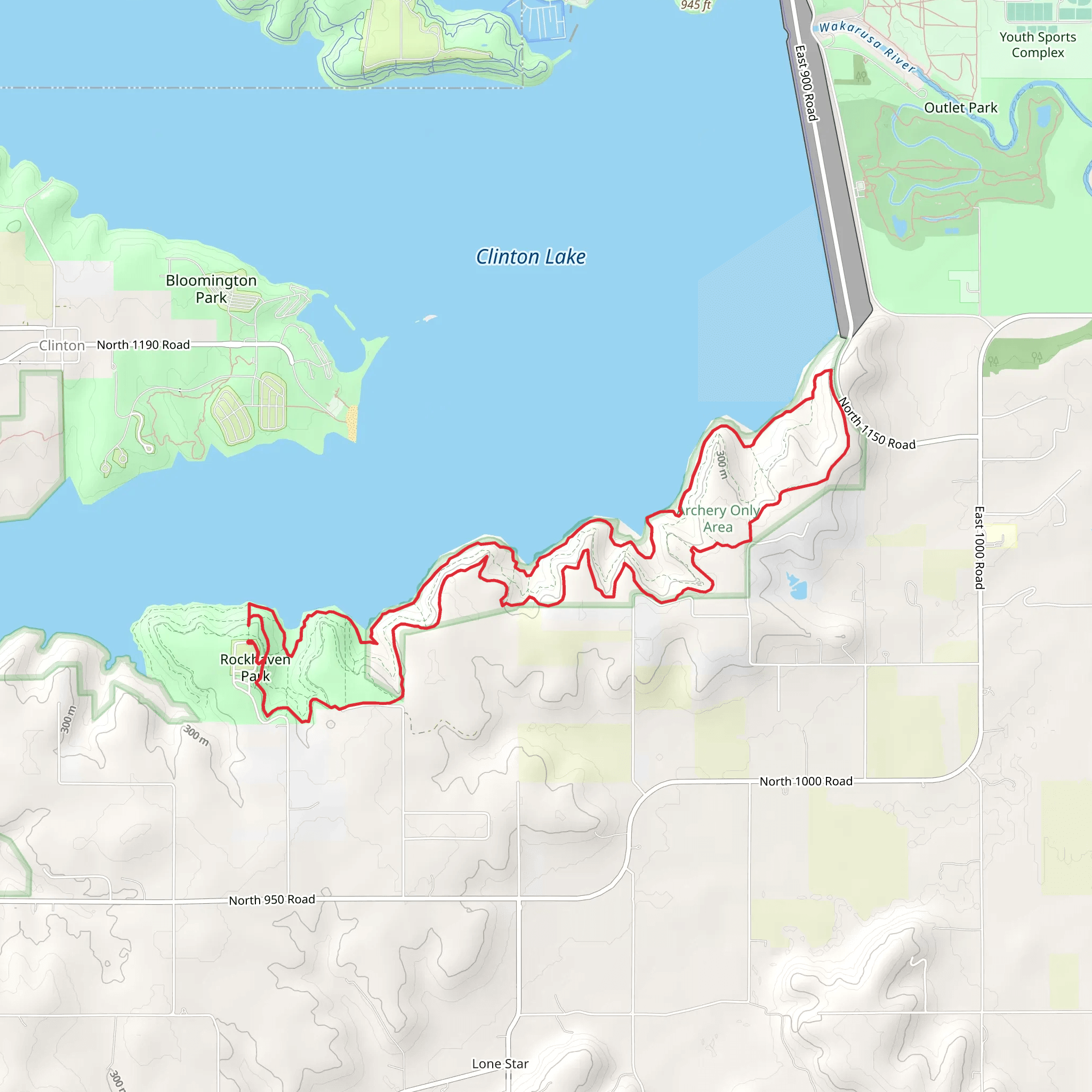 Rock Heaven Park Loop mobile static map