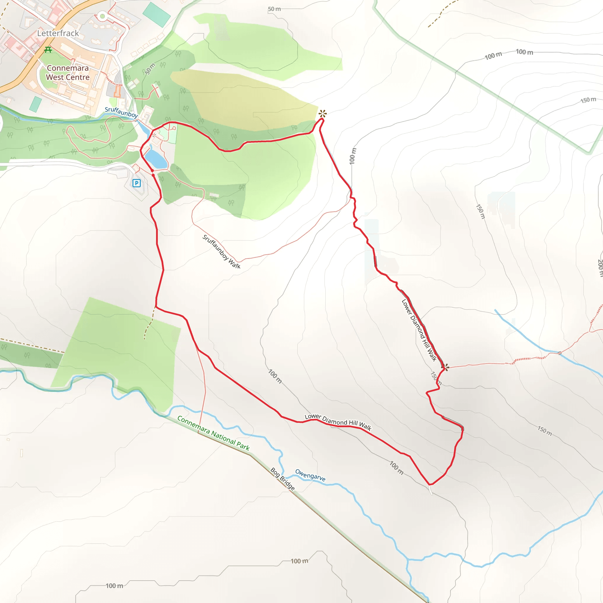 Diamond Hill Bog Road mobile static map