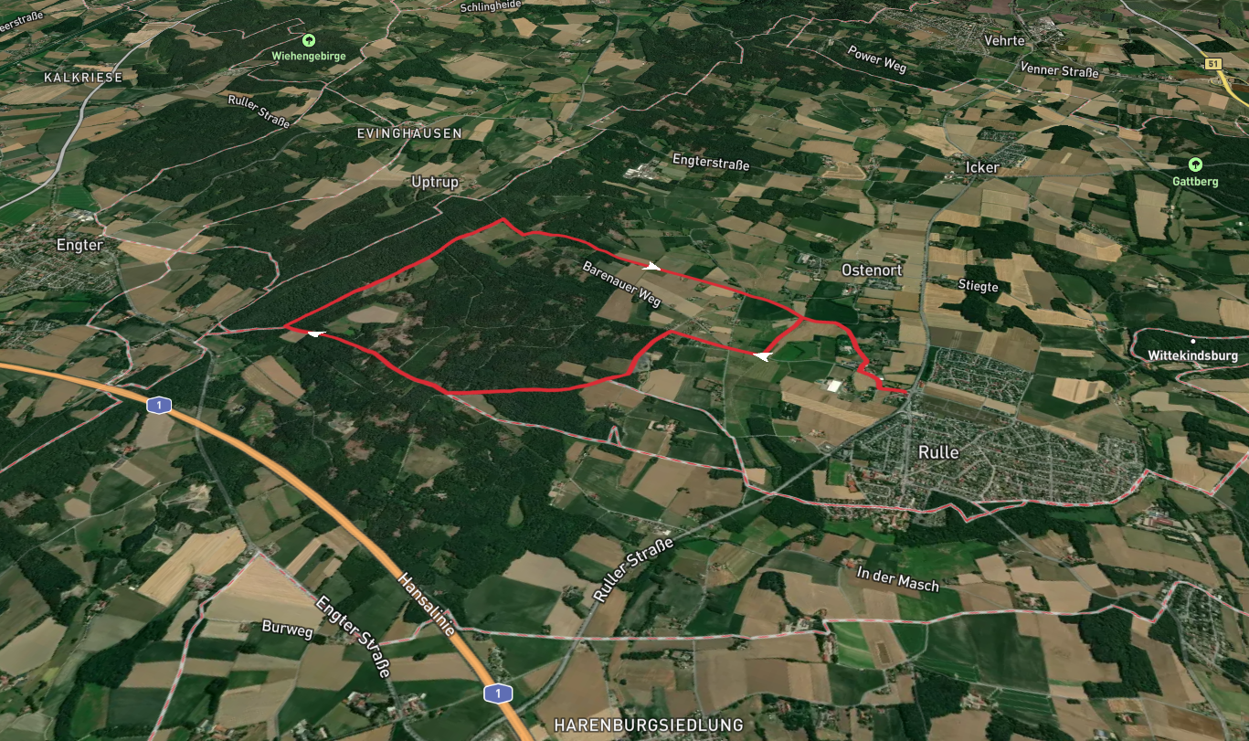 Auf dem Hügel and Barenauer Weg Loop