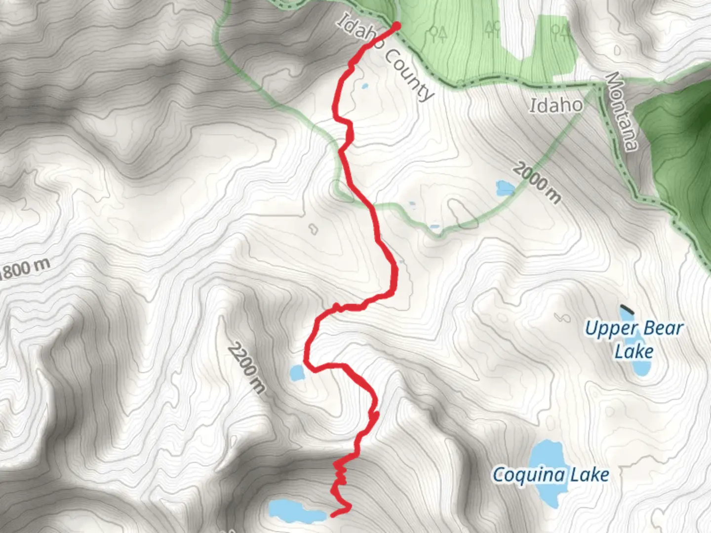 An image depicting the trail Spruce Lake via Spruce Creek Trail and its surrounding area.