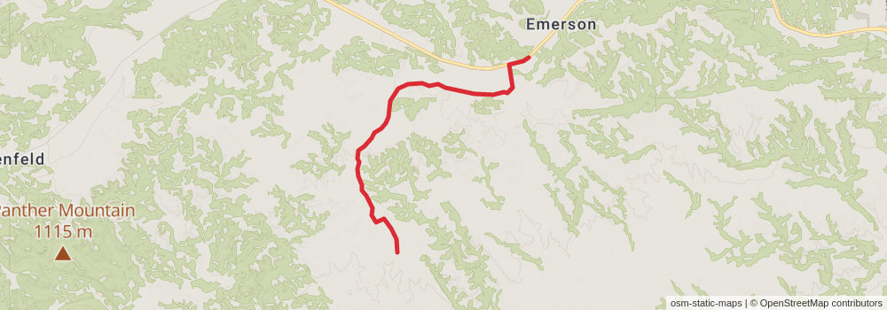American Perimeter Trail - Texas Primary stage 38 Map